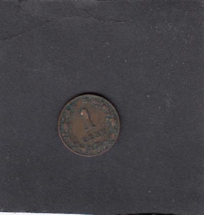 Beschrijving: 1 Cent WILLEM III